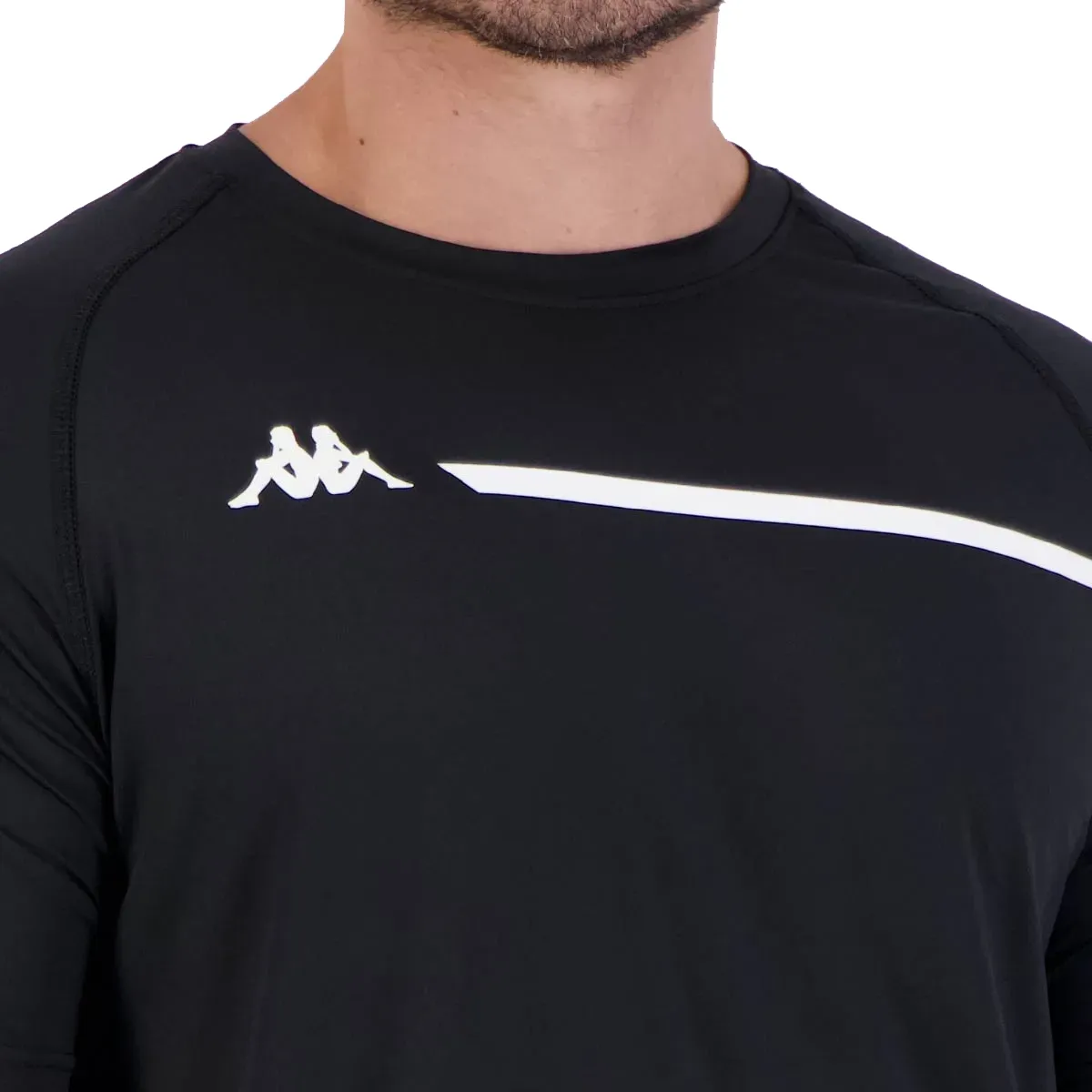 Kappa Camiseta EKP211925-001 M ECKER Preto Poliester -1-